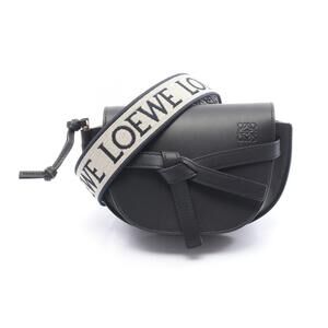 Loewe Gate Dual Bag Shoulder Bag Black Leather
